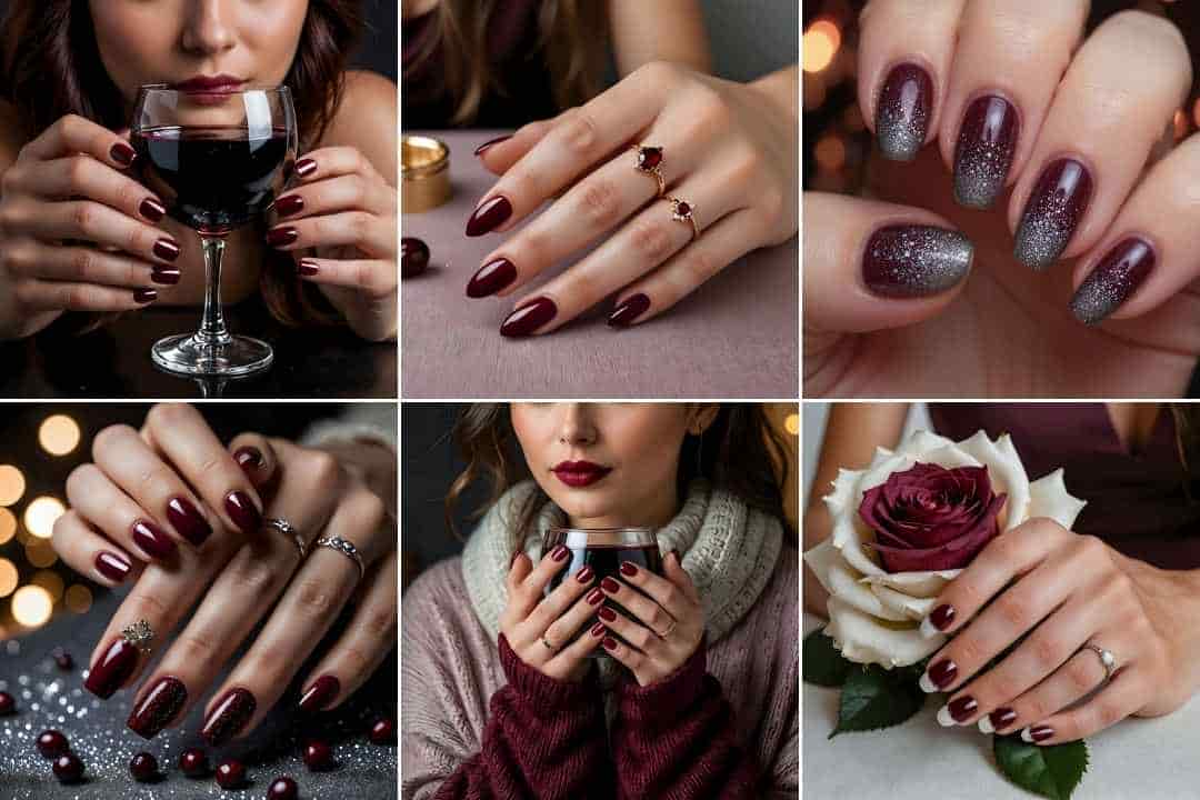 21 Dark Cherry Wine Nails for Standout Style