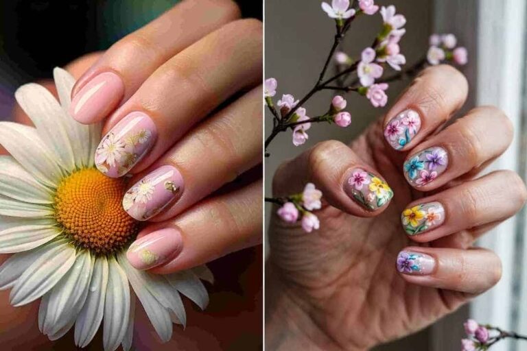 25 Blossoming Spring Flower Nail Art Ideas for a Fresh Look